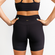 Ribbed Biker Shorts