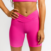 Ribbed Biker Shorts