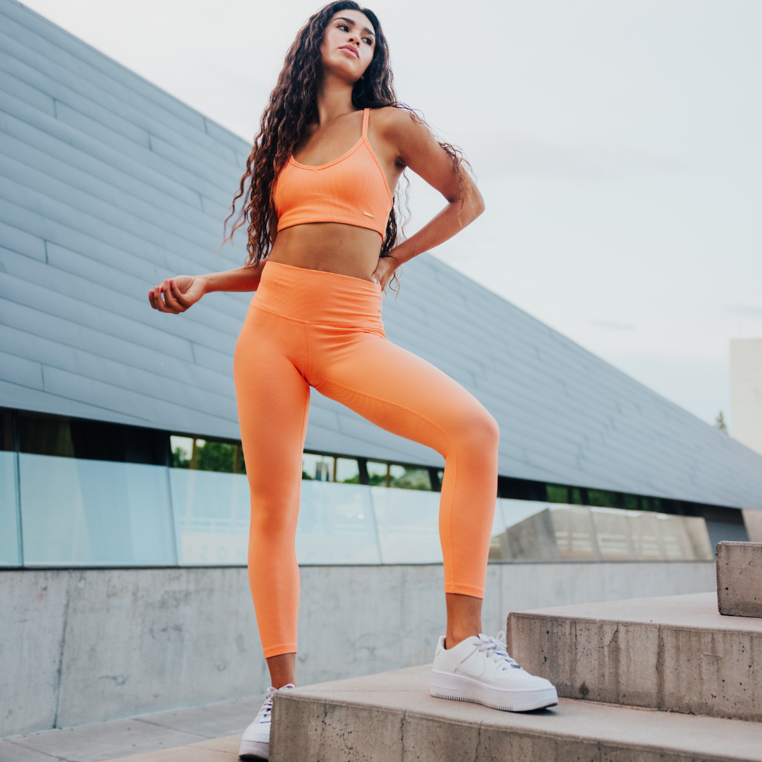 Morning Run Ribbed High Waist Active Legging • Impressions Online Boutique